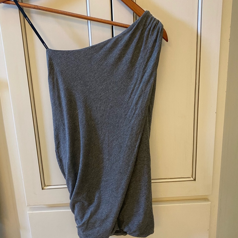 Bailey 44 one shoulder gray top. Size small.